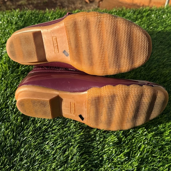 Sperry Women's Quilted Burgundy Women’s Boots Size 10 - Picture 6 of 8